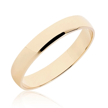 BARTOLI Classic vielsesring i 8 kt. Guld - 4 mm